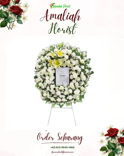 Krans Bunga Duka Cita di Pekandangan